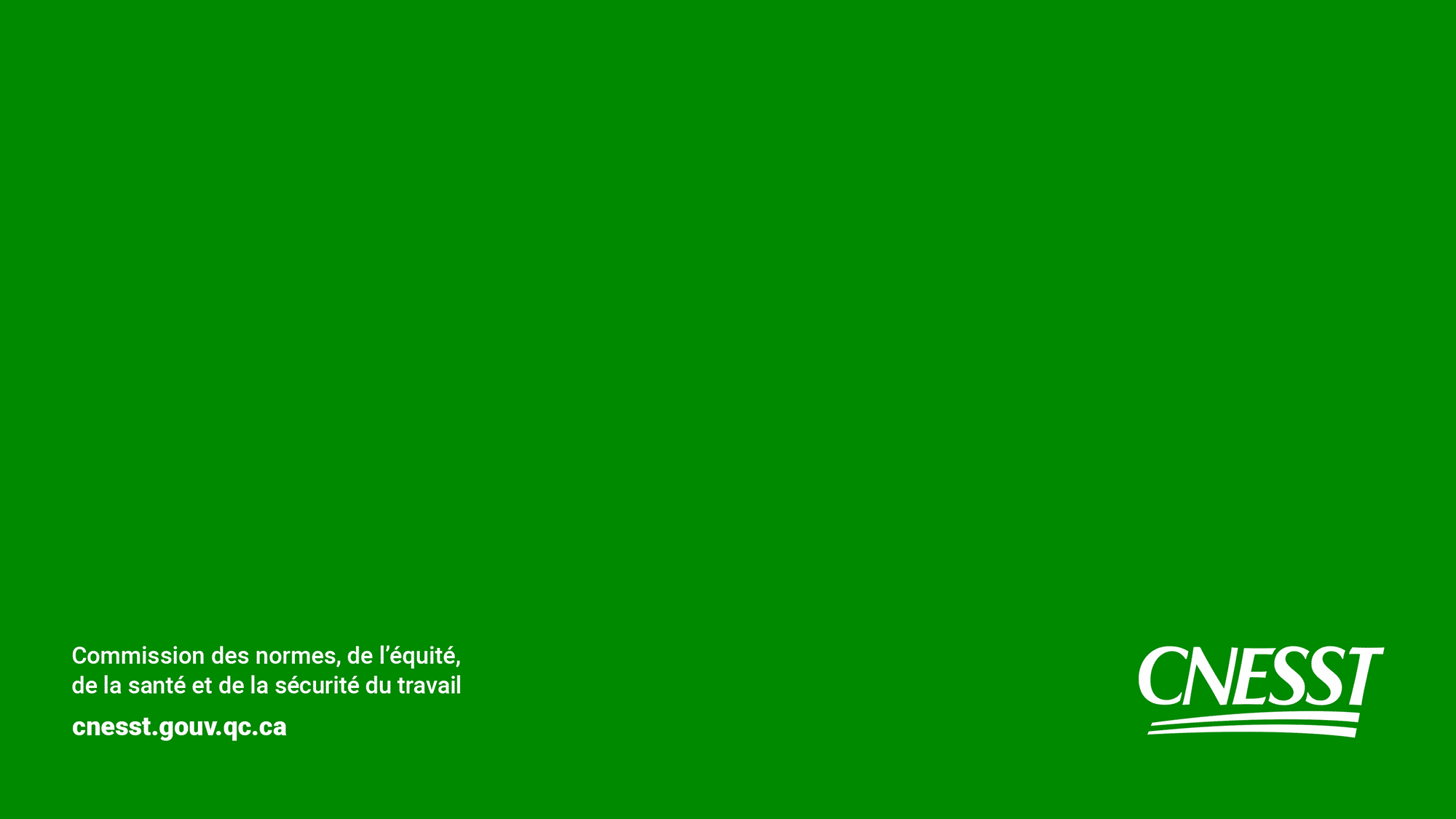 Extro sur fond vert